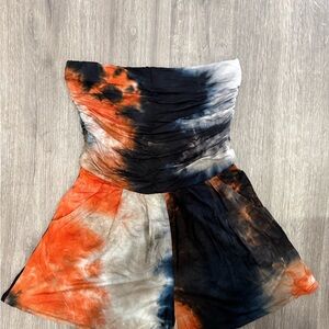 Heart Hips Multicolor Strapless Dress